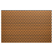 Halloween Orange Black Modern Triangle Pattern Stoff (Yard (91,4 cm))