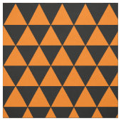 Halloween Orange Black Modern Triangle Pattern Stoff (Muster)