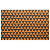 Halloween Orange Black Modern Triangle Pattern Stoff (Fat Quarter (45,7 x 55,9 cm))