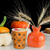 Halloween Orange & Black Personalisiert Paper Cup Pappbecher