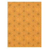 Halloween Orange Black Spiders Webkobwebseiten Tischdecke (Vorderseite)