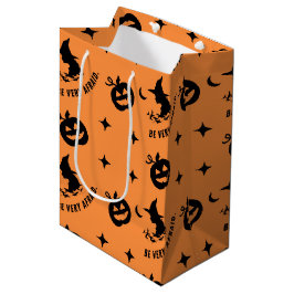 Halloween Orange Black Spooky Pumpkin Hexe Mittlere Geschenktüte
