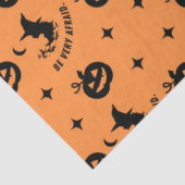 Halloween Orange Black Spooky Pumpkin Hexe Seidenpapier (Ausschnitt)