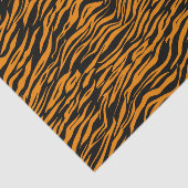 Halloween Orange Black Tiger Animal Print Seidenpapier (Ausschnitt)