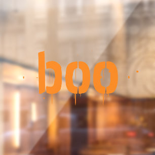 Halloween Orange blendende beängstigende, sprichwö Fensteraufkleber