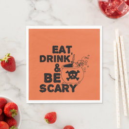 Halloween Orange Eat Drink Serviette