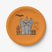 Halloween Orange Festive Paper Teller (Vorderseite)