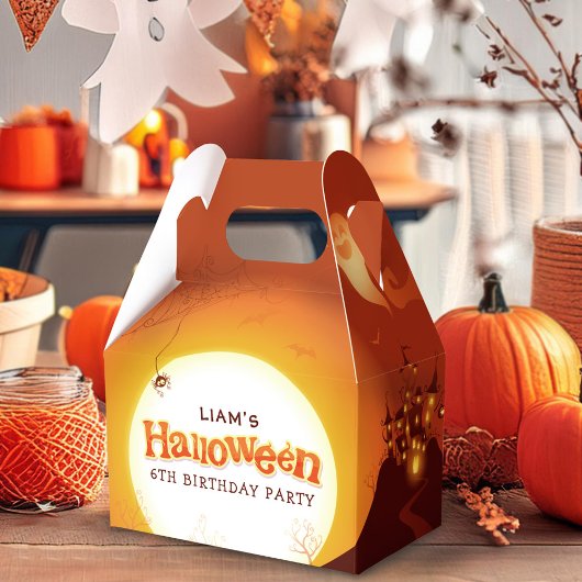 Halloween Orange Geburtstagsparty Geschenkschachtel