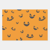 Halloween Orange Gemustert Geschenkpapier Set (Vorderseite 3)
