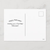 Halloween Orange Glass Pumpkin Feiertagspostkarte (Rückseite)