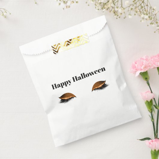 Halloween Orange Glitzy Eyes Geschenktütchen (Versiegelt)