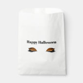Halloween Orange Glitzy Eyes Geschenktütchen (Vorderseite)