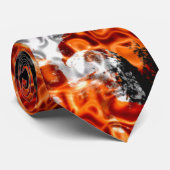 Halloween Orange Glow Krawatte (Gerollt)