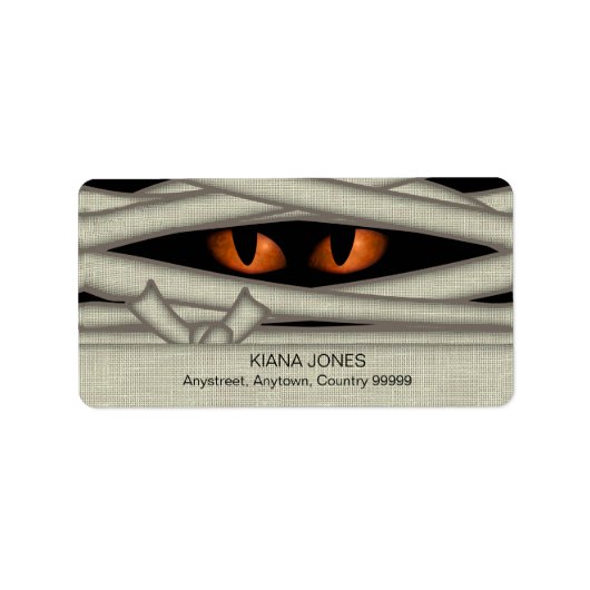 Halloween Orange ID685 Adressaufkleber (Vorne)