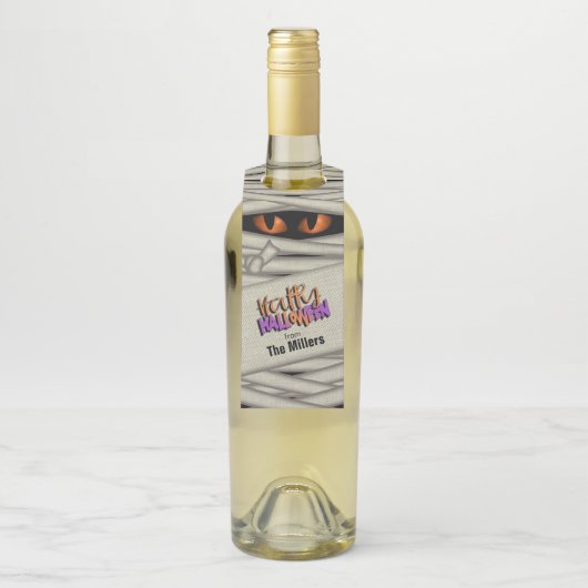 Halloween Orange ID685 Flaschenanhänger (Auf Flasche)