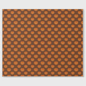 Halloween Orange Jack o'lantern Kürbis Geschenkpapier (Flach)
