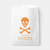 Halloween-Orange-Leckerei Geschenktütchen (Vorderseite)