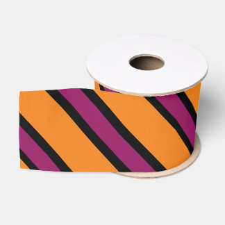 Halloween Orange, Lila und Schwarz gestreifter Ban Ripsband