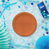 Halloween, Orange Paper Plate Pappteller (Party)