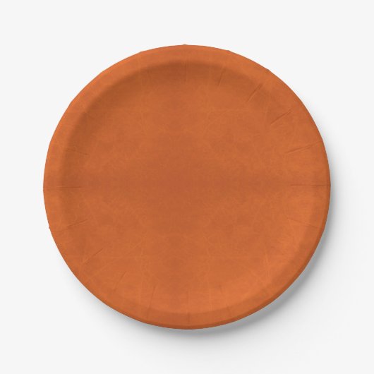 Halloween, Orange Paper Plate Pappteller (Vorderseite)