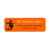 Halloween-Orange-Party-Mail-Rücksendeadresse (Vorne)