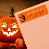 Halloween-Orange-Party-Mail-Rücksendeadresse