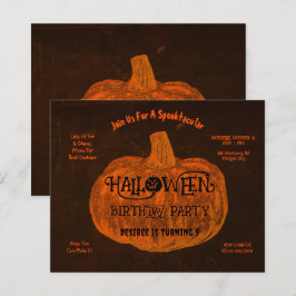 Halloween Orange Pumpkin Birthday Party Budget