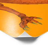 Halloween Orange Pumpkin Dragon Fotodruck (Ecke)