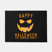 Halloween Orange Pumpkin Face Family Doormat Fußmatte (Vorderseite)