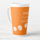 Halloween Orange Pumpkin Gewürz Sweet oder Nice Milchtasse (Linke Ecke)