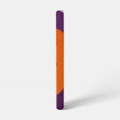 Halloween Orange Pumpkin im Lila Hintergrund Samsung Galaxy Hülle (Linke Seite)