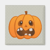 Halloween Orange Pumpkin Jack-o'-Laterne Magnet (Vorne)