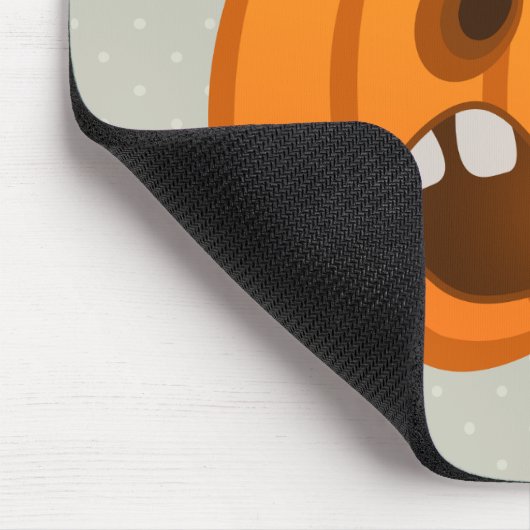 Halloween Orange Pumpkin Jack-o'-Laterne Mousepad (Ecke)