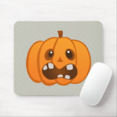 Halloween Orange Pumpkin Jack-o'-Laterne Mousepad (Mit Mouse)