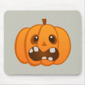 Halloween Orange Pumpkin Jack-o'-Laterne Mousepad (Vorne)
