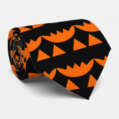 Halloween Orange Pumpkin Neck Tie Krawatte (Gerollt)