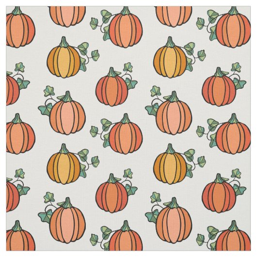 Halloween Orange Pumpkin Pattern Stoff (Muster)