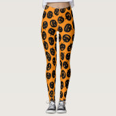 Halloween Orange Pumpkin Popular Elegant Leggings (Vorderseite)