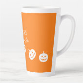 Halloween Orange Pumpkin Spice Latte Tasse (Rechts)