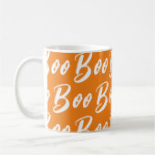 Halloween-Orange-Schriftzeichen Kaffeetasse (Links)