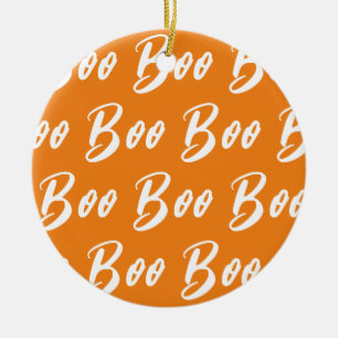 Halloween-Orange-Schriftzeichen Keramik Ornament