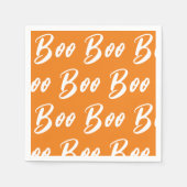 Halloween-Orange-Schriftzeichen Serviette (Vorderseite)