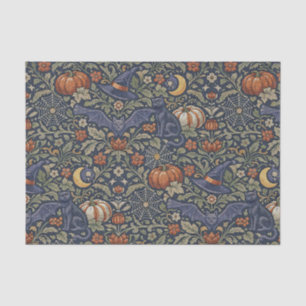 Halloween Orange Schwarze Katzen Fledermäuse Seidenpapier