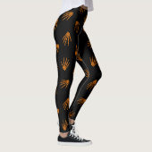Halloween Orange Skeleton Popular Elegante Leggings (Rechts)