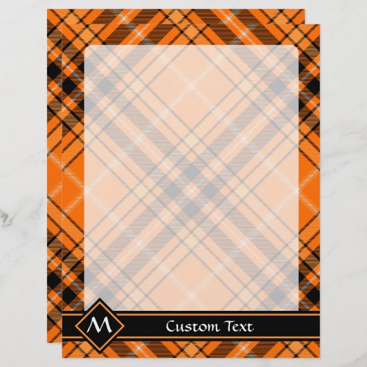 Halloween Orange Tartan (Vorne/Hinten)
