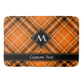 Halloween Orange Tartan Badematte (Vorderseite)