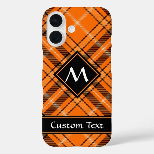 Halloween Orange Tartan Case-Mate iPhone Hülle (Rückseite)