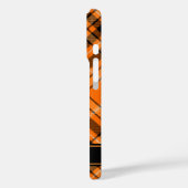 Halloween Orange Tartan Case-Mate iPhone Hülle (Rückseite / Links)