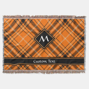 Halloween Orange Tartan Decke