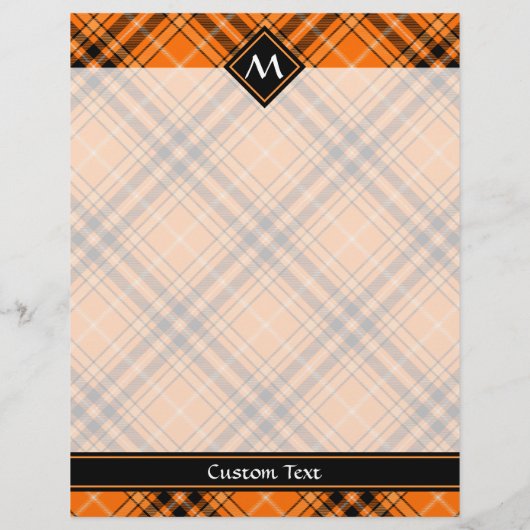 Halloween Orange Tartan Flyer (Hinten)